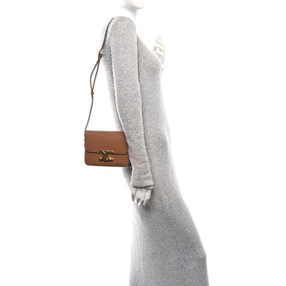 Celine Shiny Calfskin Teen Triomphe Bronze 2 of 10