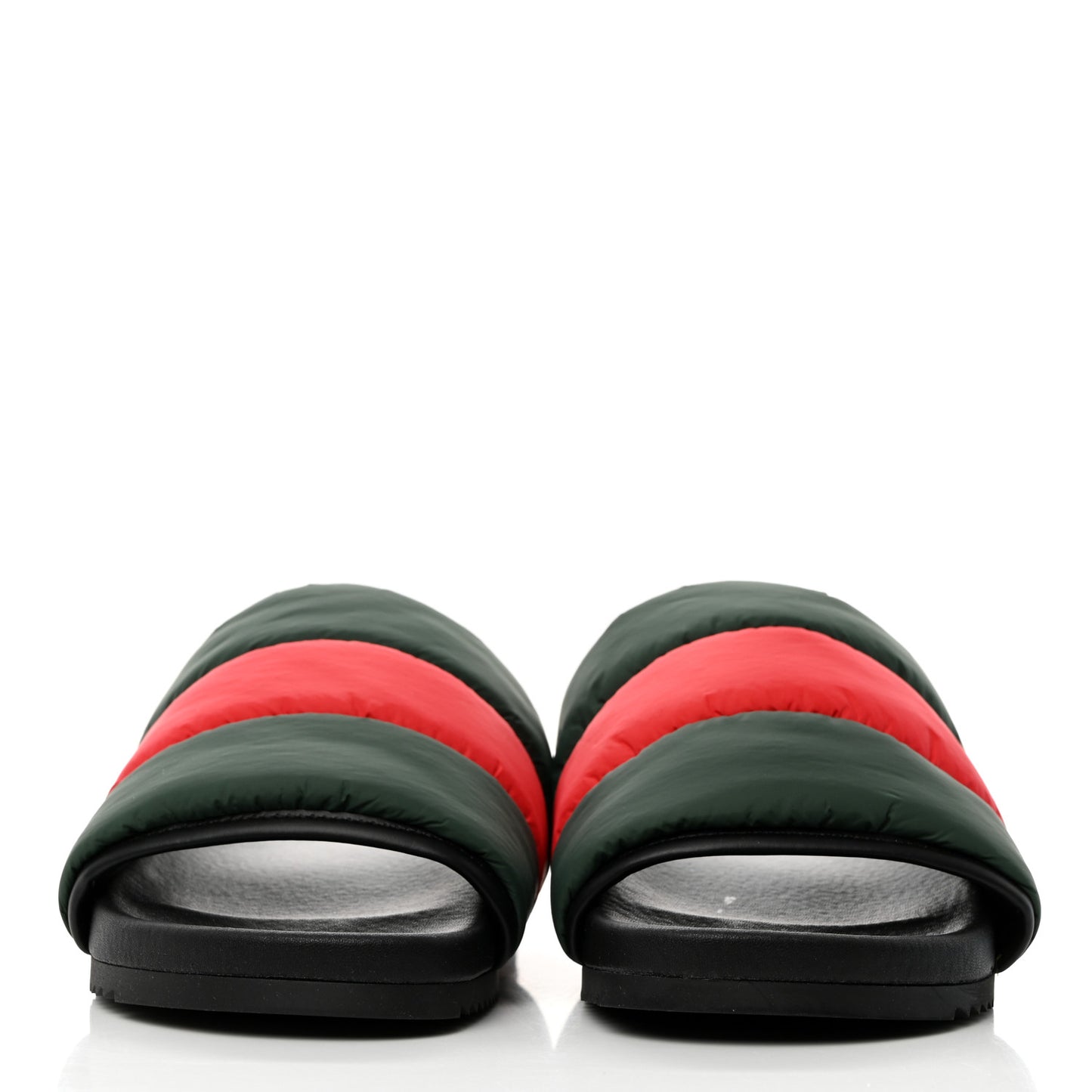 Nylon Web Womens Slide Sandals 35 Black Green Red