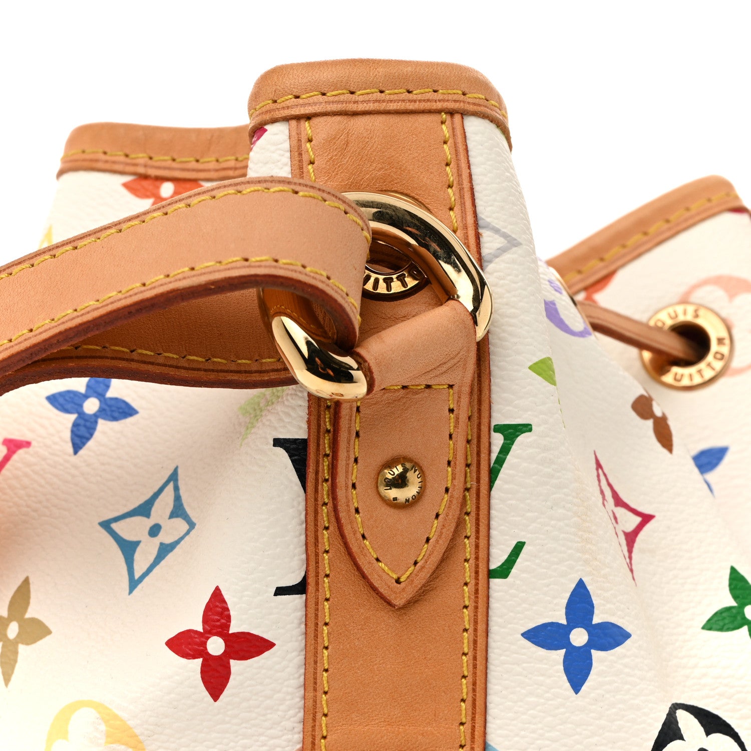 Louis Vuitton Monogram Multicolor Petit Noe White 12 of 13