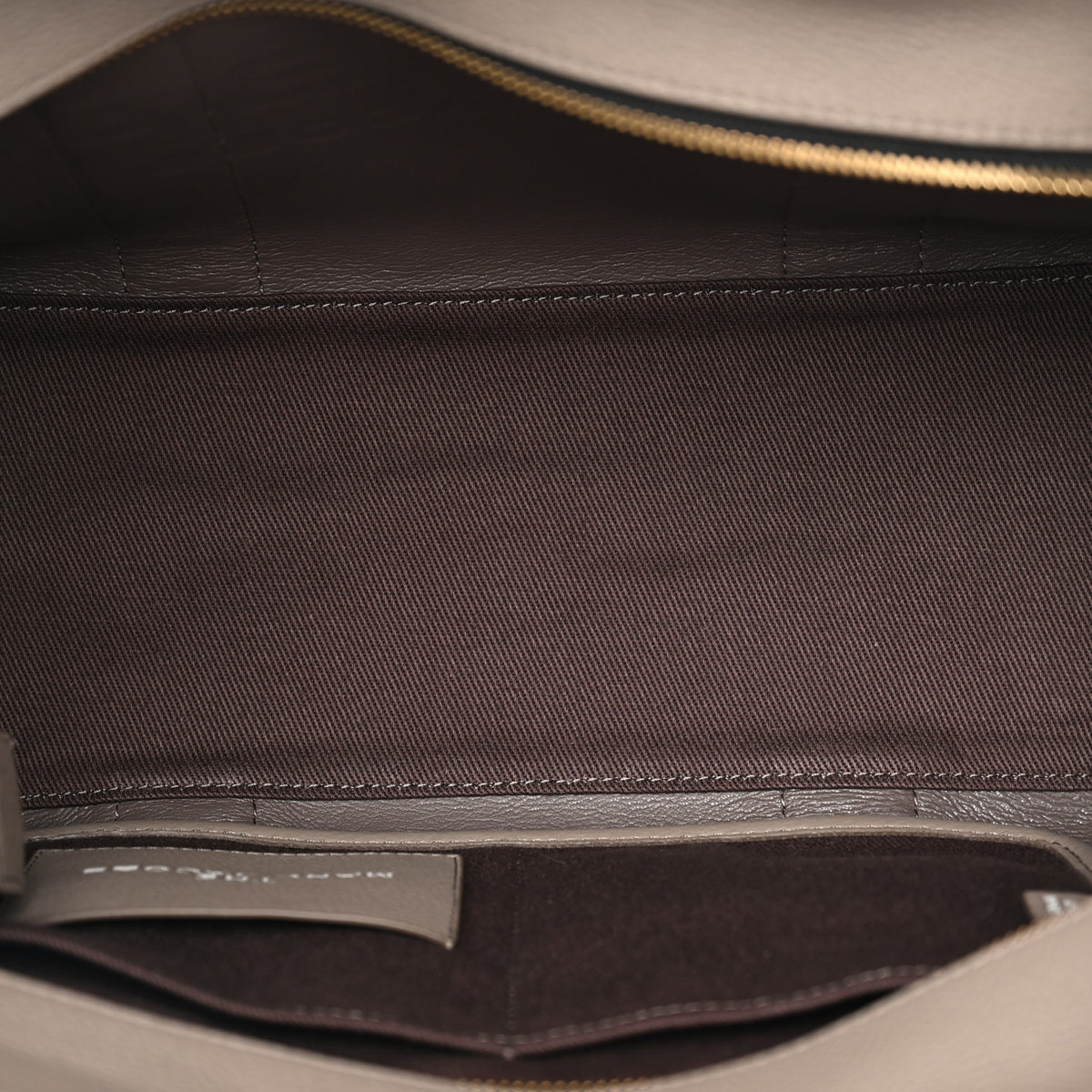 Grained Calfskin Medium The Tote Bag Taupe