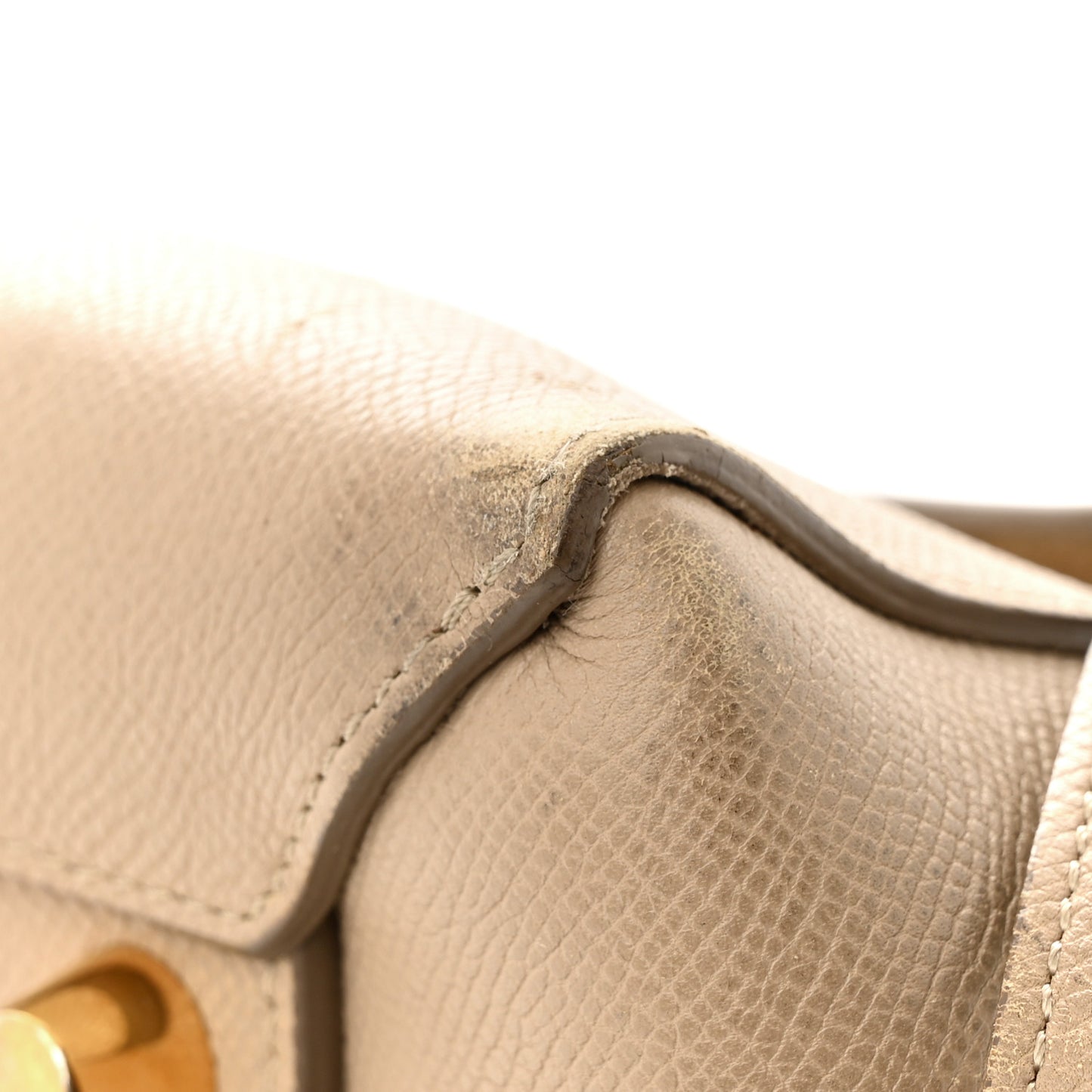 Grained Calfskin Mini Belt Bag Light Taupe
