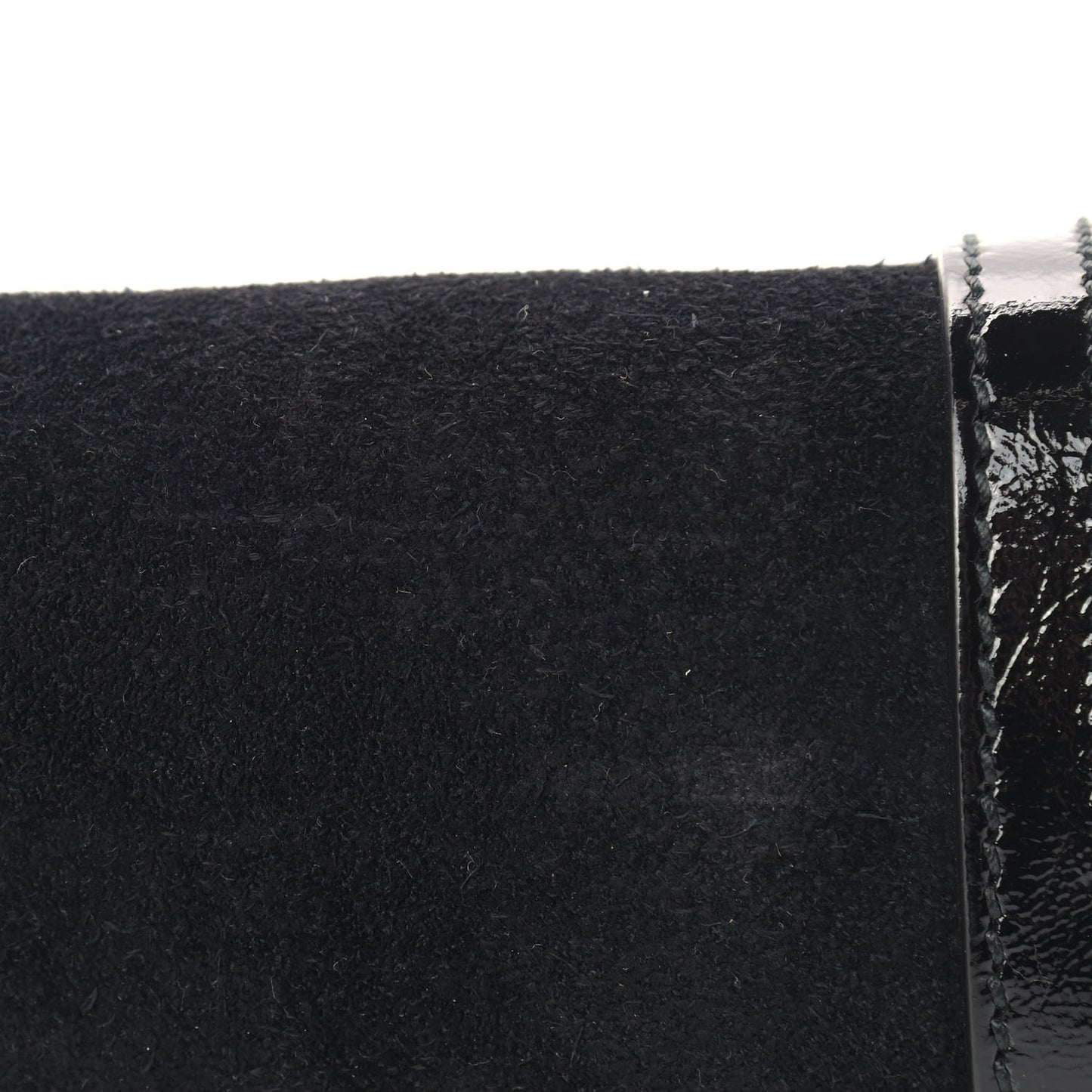 Suede Patent GG Web Small Ophidia Chain Shoulder Bag Black