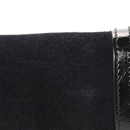 Gucci Suede Patent GG Web Small Ophidia Chain Shoulder Bag Black 10 of 11