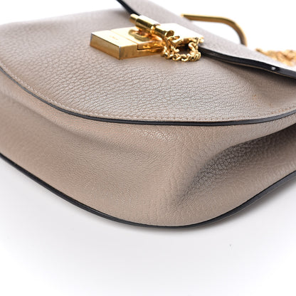 Chloe Grained Lambskin Mini Drew Shoulder Bag Motty Grey 9 of 12
