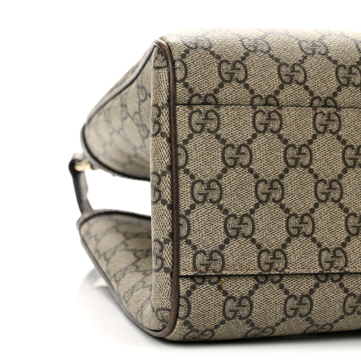 Gucci GG Supreme Monogram Web Medium Ophidia Tote Bag Brown 9 of 13