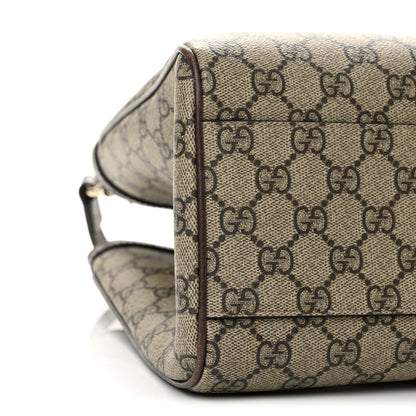 Gucci GG Supreme Monogram Web Medium Ophidia Tote Bag Brown 9 of 13