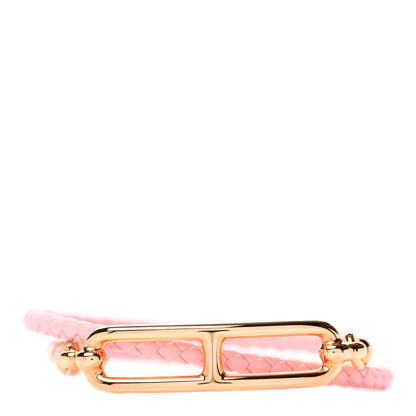 Hermes Swift Roulis Double Tour Bracelet T3 Rose Sakura 1 of 5