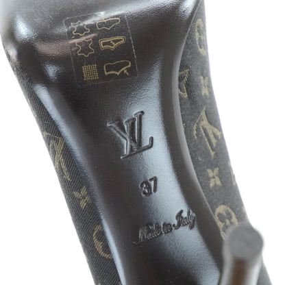 Louis Vuitton Mini Lin Monogram Heels Pumps Ebene 37 8 of 12