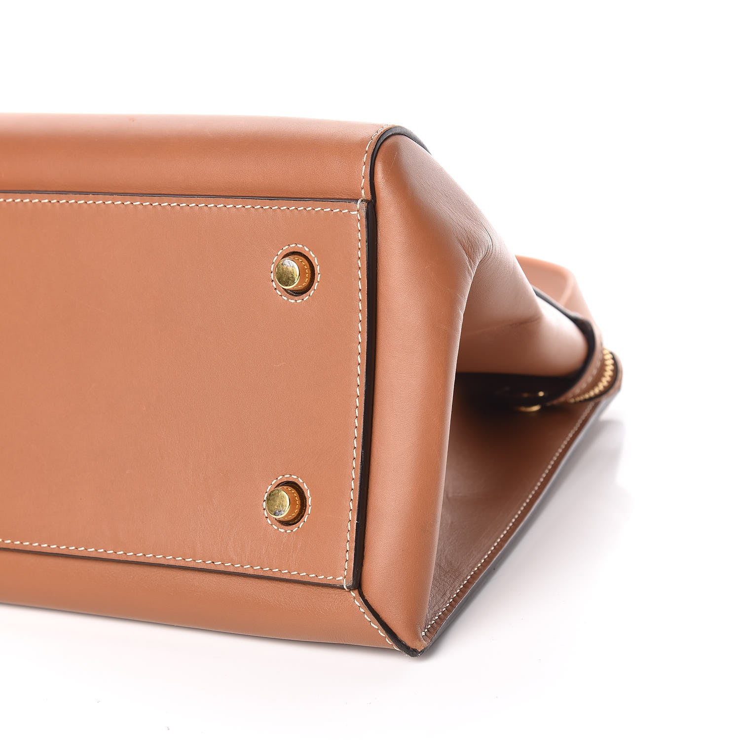 Celine Smooth Calfskin Large Edge Shoulder Bag Camel 6 of 13