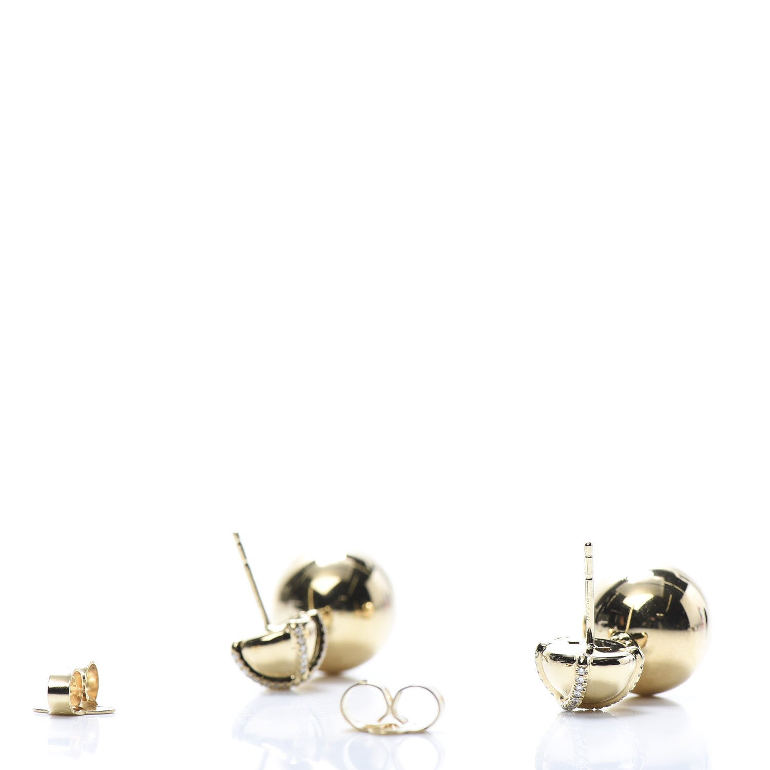 David Yurman 18K Yellow Gold Diamond Solari Wrap Double Drop Earrings 3 of 4