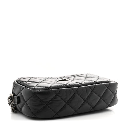 Chanel Aged Calfskin Quilted Mini Reissue Camera Case Black 3 of 9