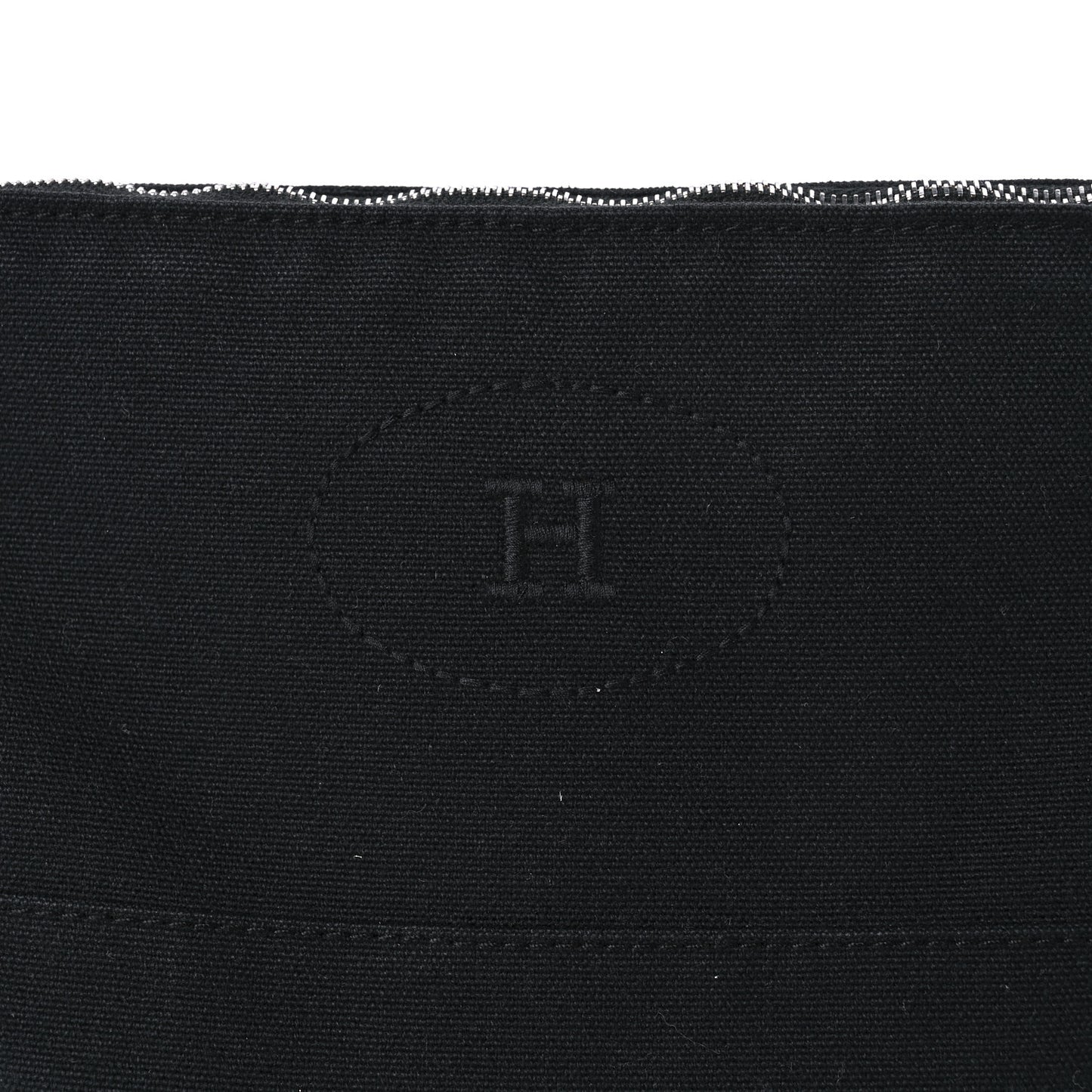 Cotton Canvas Bolide Travel Cosmetic Pouch Black