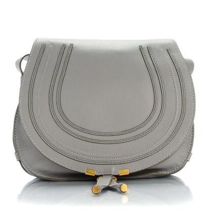 Chloe Calfskin Medium Marcie Round Crossbody Bag Cashmere Grey 1 of 9