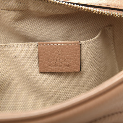 Gucci Pebbled Calfskin Small Soho Disco Bag Camelia 8 of 11