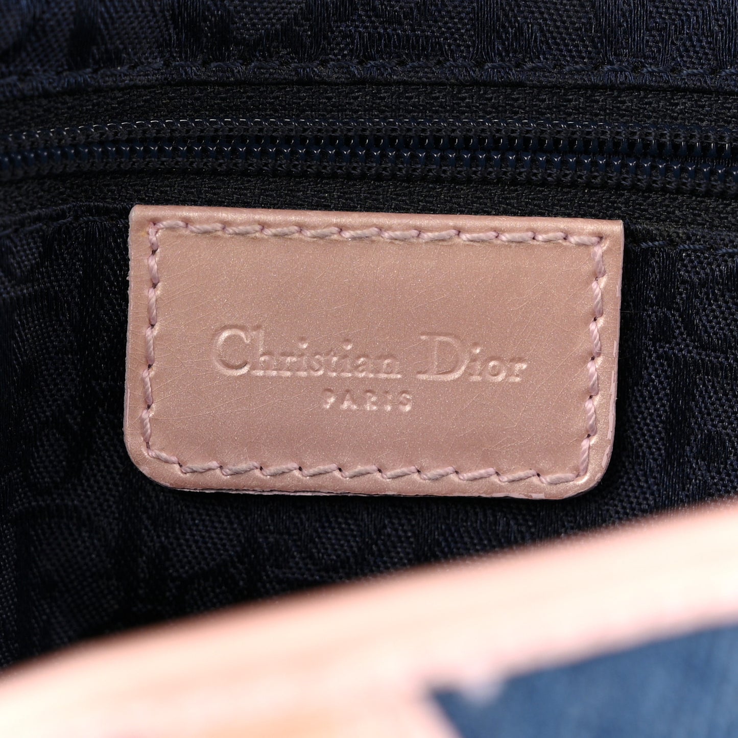 Patent Denim Jeans Saddle Bag Blue Pink