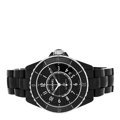 Chanel Stainless Steel Ceramic 38mm J12 Automatic Watch Black 2 of 5