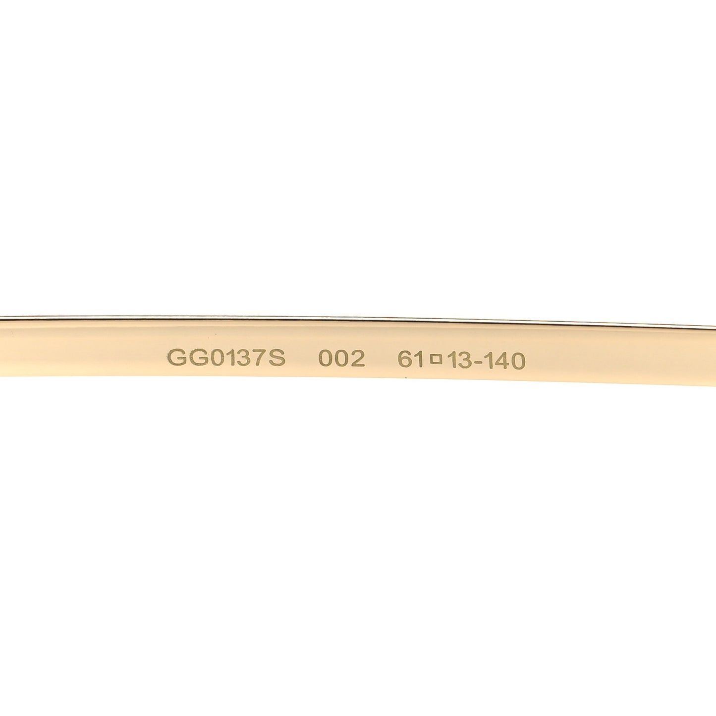 Web Aviator Sunglasses GG0137S Gold Black