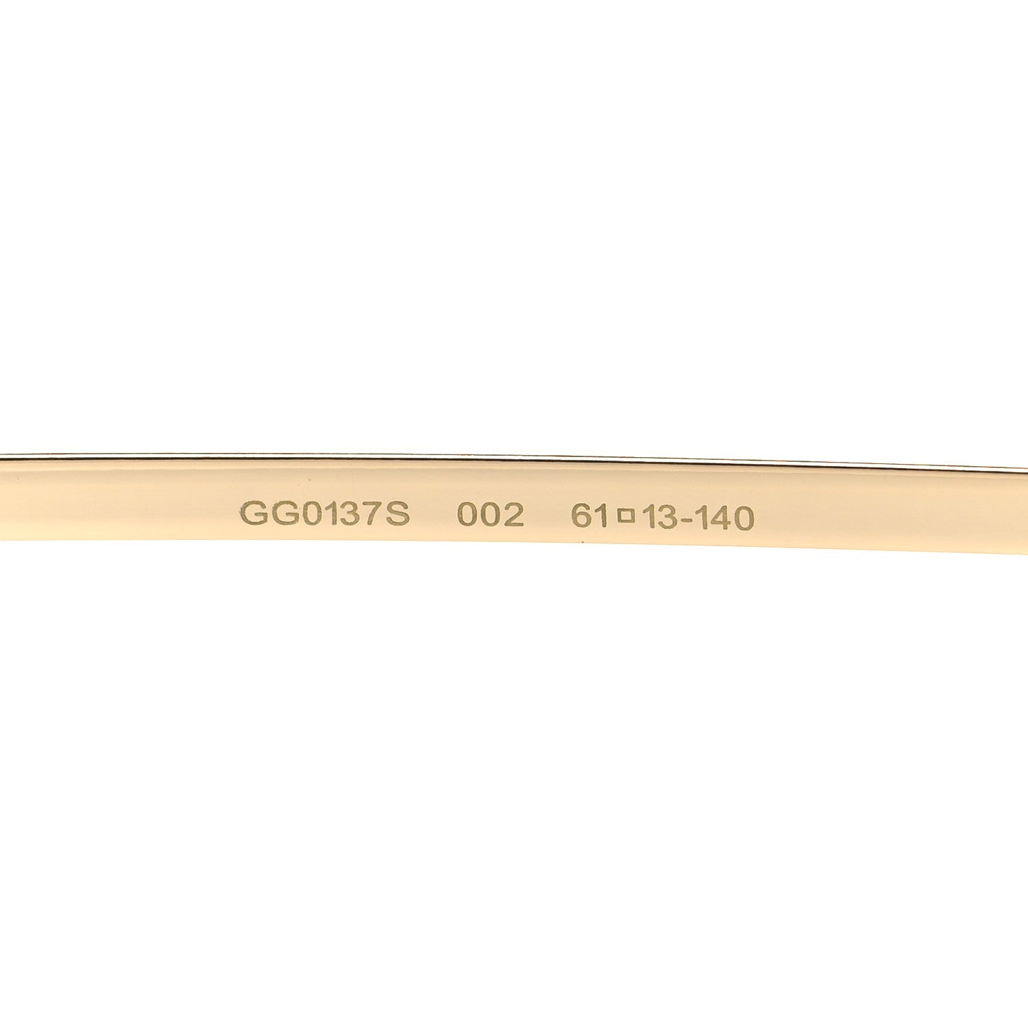 Gucci Web Aviator Sunglasses GG0137S Gold Black 6 of 8