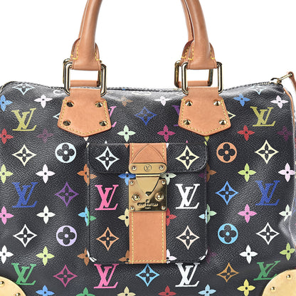 Louis Vuitton Monogram Multicolor Speedy 30 Black 7 of 9
