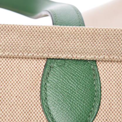 Hermes Courchevel Toile Cabas 50 Vert Clair 7 of 21