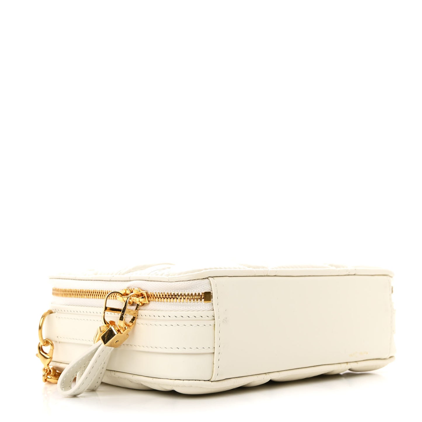 Calfskin Macrocannage Caro Box Bag Latte