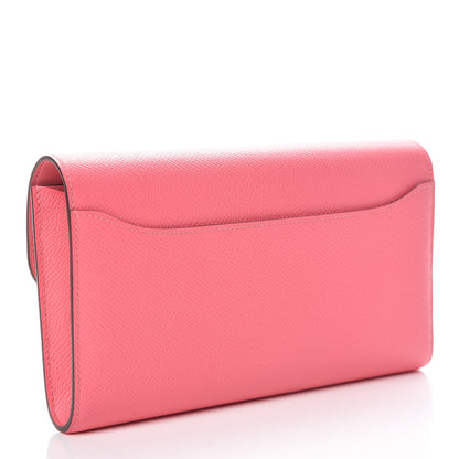 Hermes Epsom Constance Long Wallet Rose Azalee 3 of 11