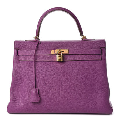Hermes Togo Kelly Retourne 35 Anemone 1 of 35