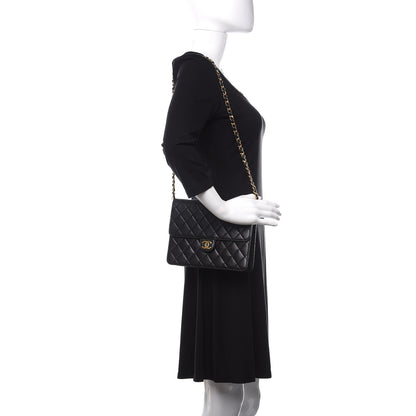 Chanel Lambskin Quilted Small Single Flap Black 2 of 15
