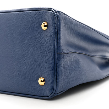 Prada Saffiano Lux Medium Tote Bluette 9 of 9