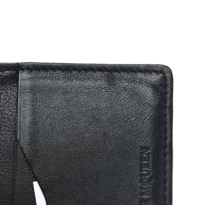 Alexander McQueen Calfskin Embossed Card Holder Navy 9 of 10
