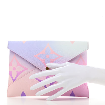Louis Vuitton Monogram Giant Spring In The City Kirigami Pochette Set Sunrise Pastel Sunset Kaki 3 of 8