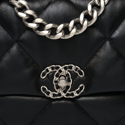 Chanel Lambskin Quilted Medium Chanel 19 Flap Black 8 of 10