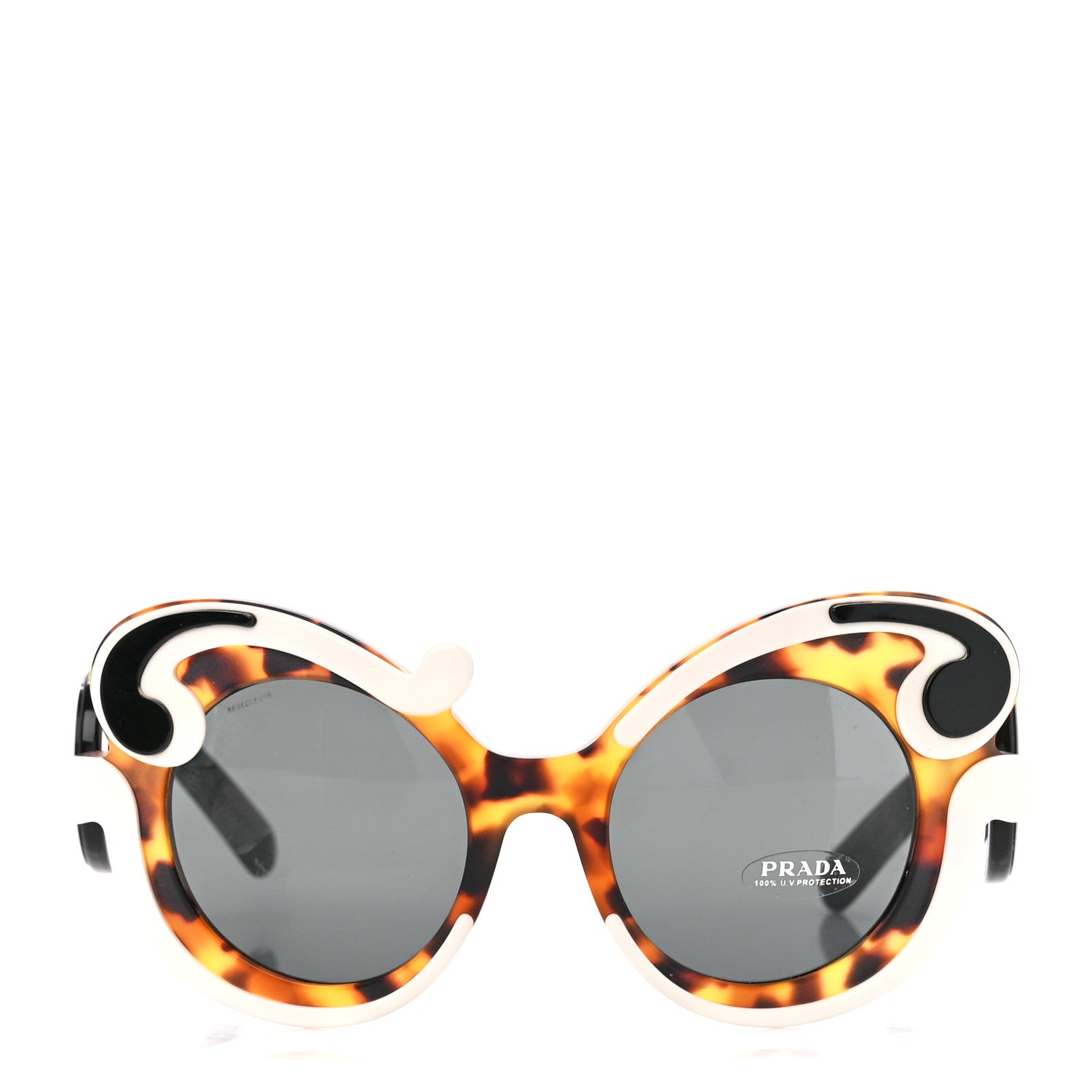Prada Minimal Baroque Sunglasses SPR 23N Tortoise Black 2 of 9