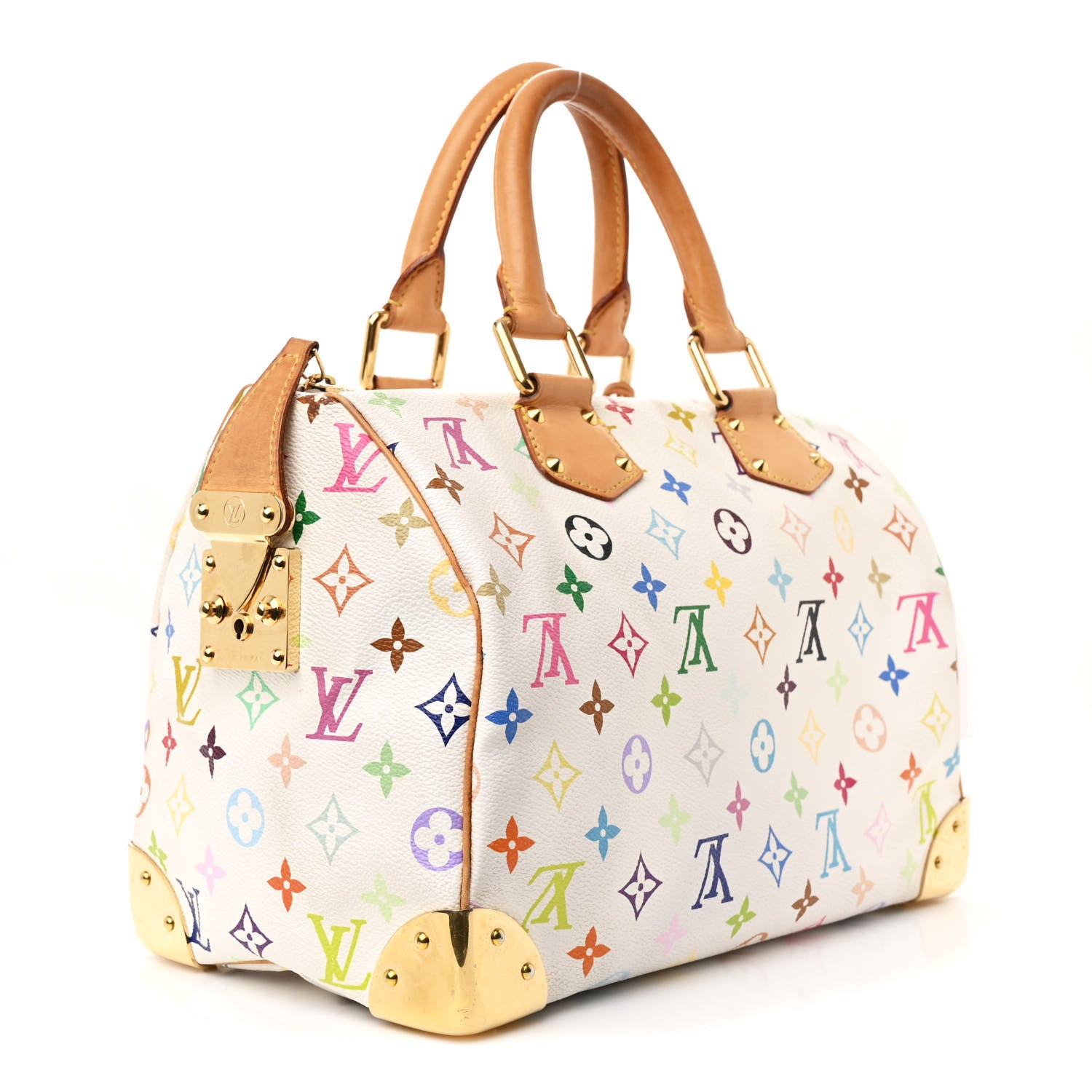 Louis Vuitton Monogram Multicolor Speedy 30 White 3 of 14
