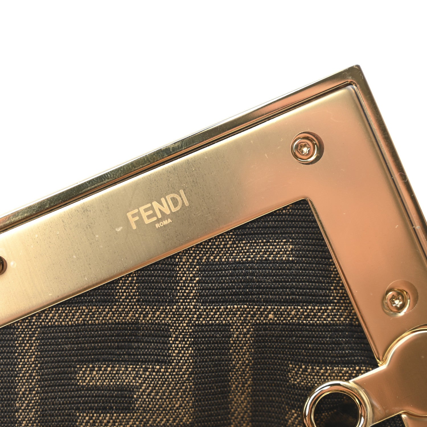 Fendi Shiny Nappa Snakeskin Small Fendi First White Roccia 6 of 10