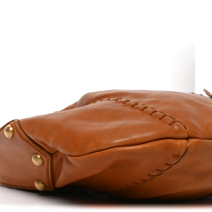 Saint Laurent Calfskin Vincennes Mombasa Hobo Tan 10 of 11