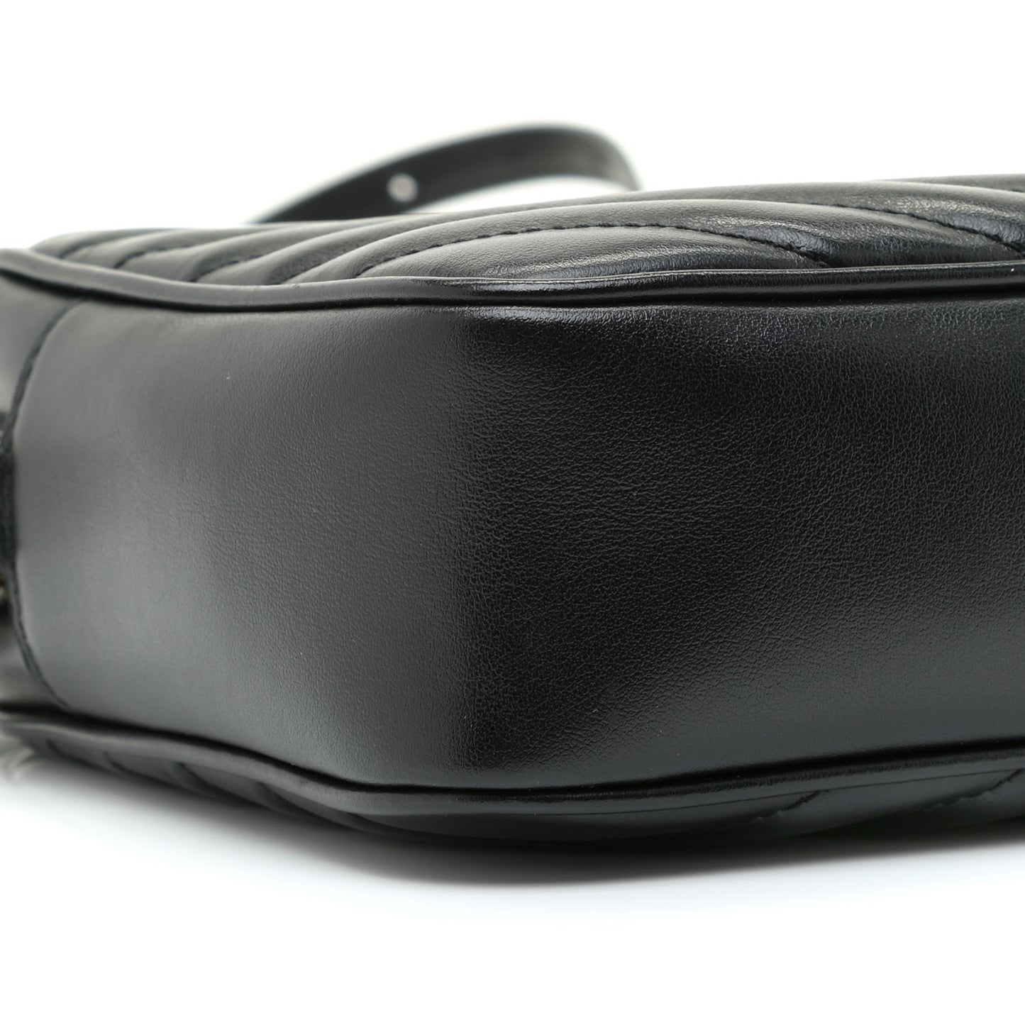 Calfskin Matelasse Monogram Lou Camera Bag Black
