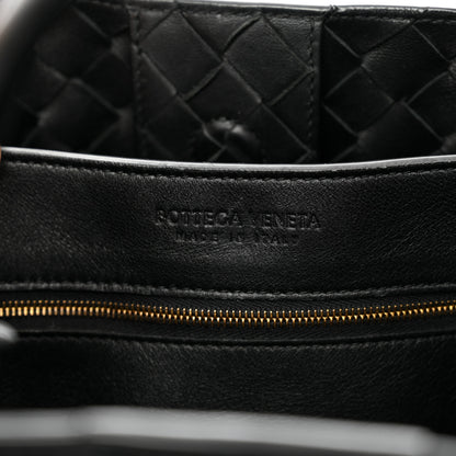 Bottega Veneta Nappa Intrecciato Medium Andiamo Shoulder Bag Black 8 of 10