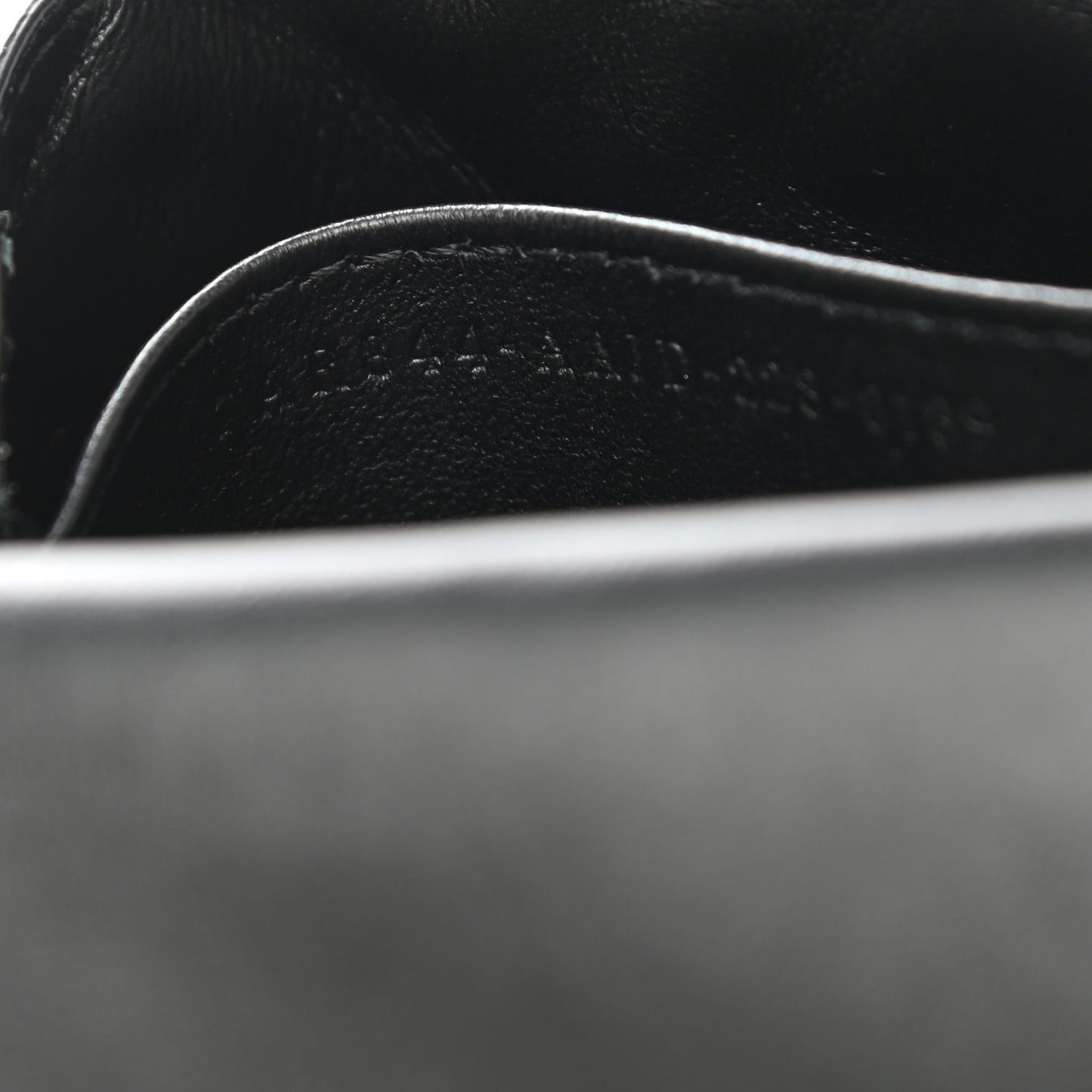 Nappa Matisse FF Embossed Nano Baguette Charm Black