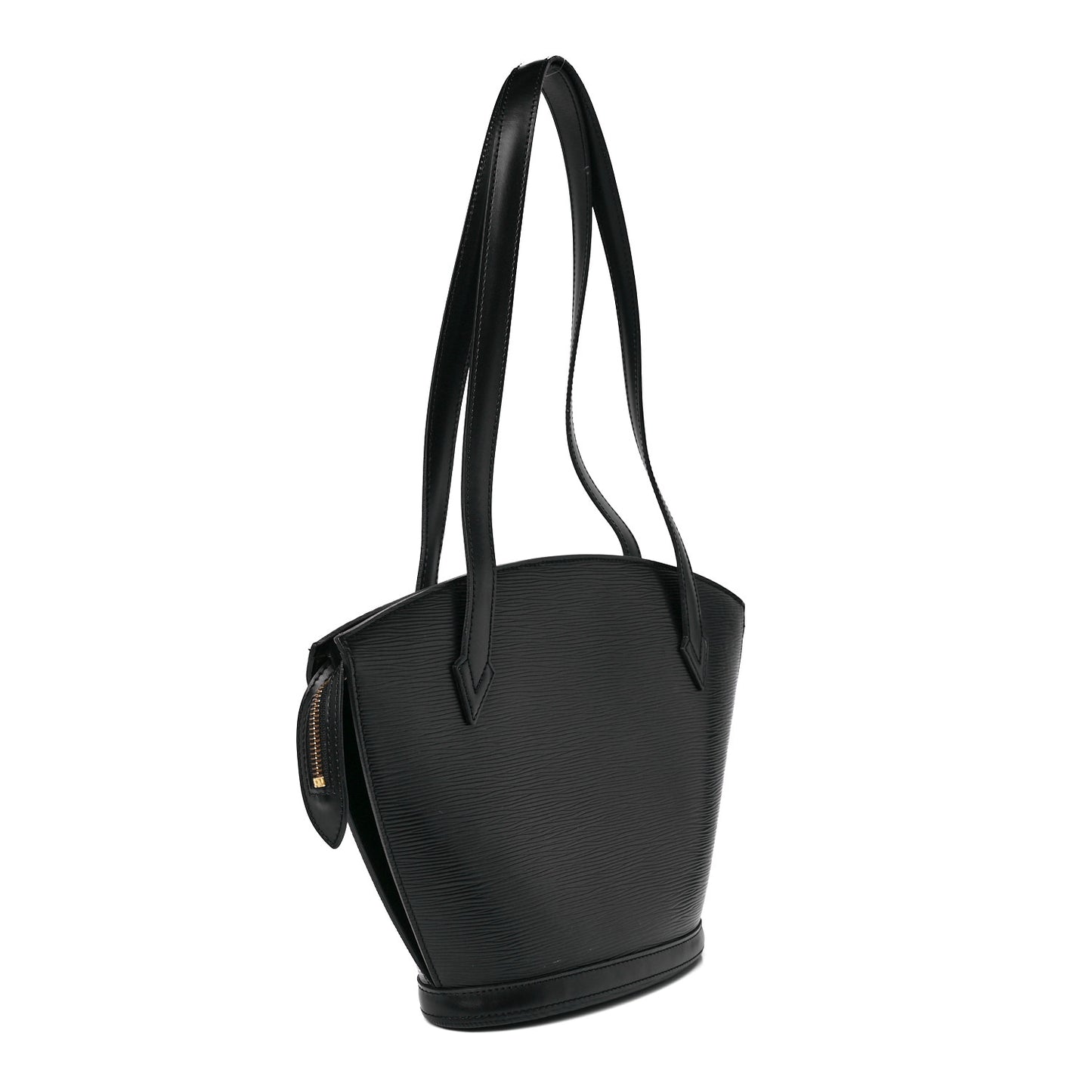 Epi Saint Jacques PM Long Straps Black