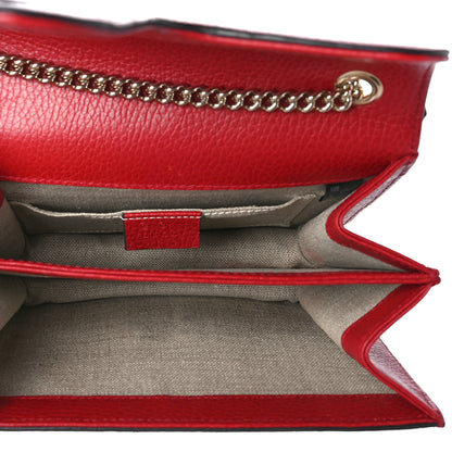 Gucci Dollar Calfskin Small Interlocking G Shoulder Bag Red 5 of 12