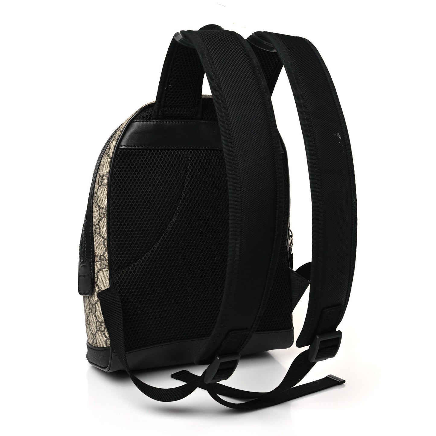 GG Supreme Monogram Small Eden Day Backpack Black