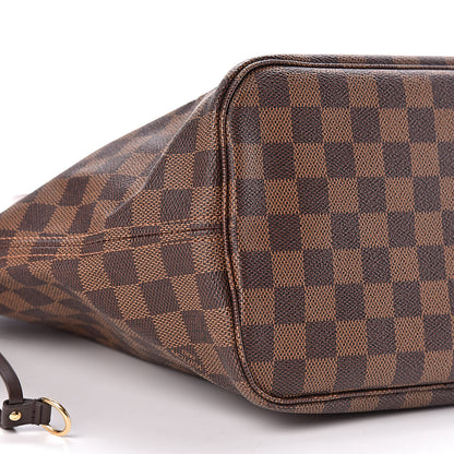 Louis Vuitton Damier Ebene Neo Neverfull MM Rose Ballerine 10 of 17