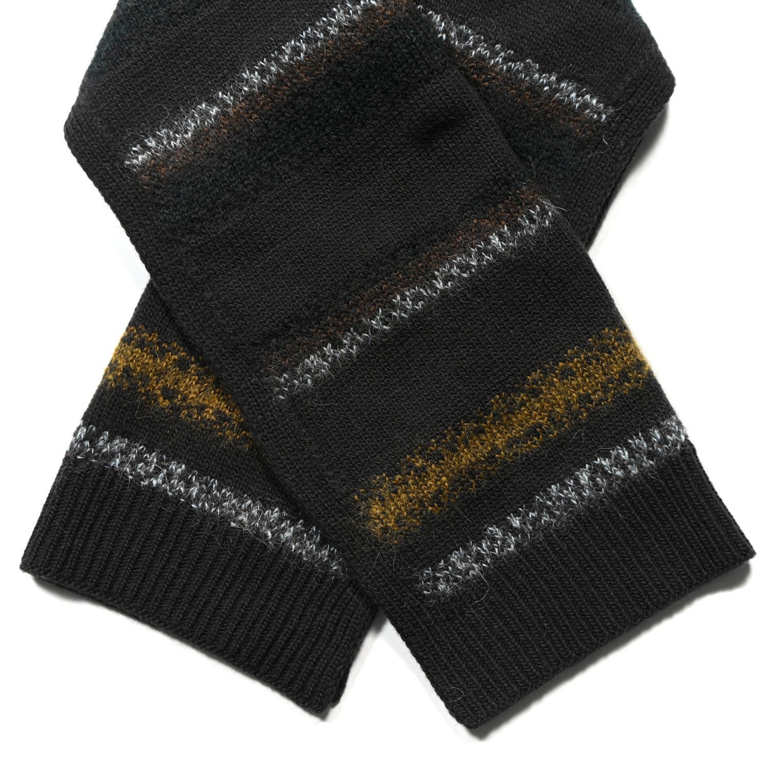 Hermes Wool Cashmere Mohair Rayures Fondues Muffler Multicolor 2 of 3