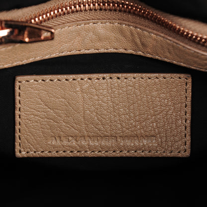 Alexander Wang Pebbled Lambskin Rockie Latte Rose Gold Hardware 6 of 11