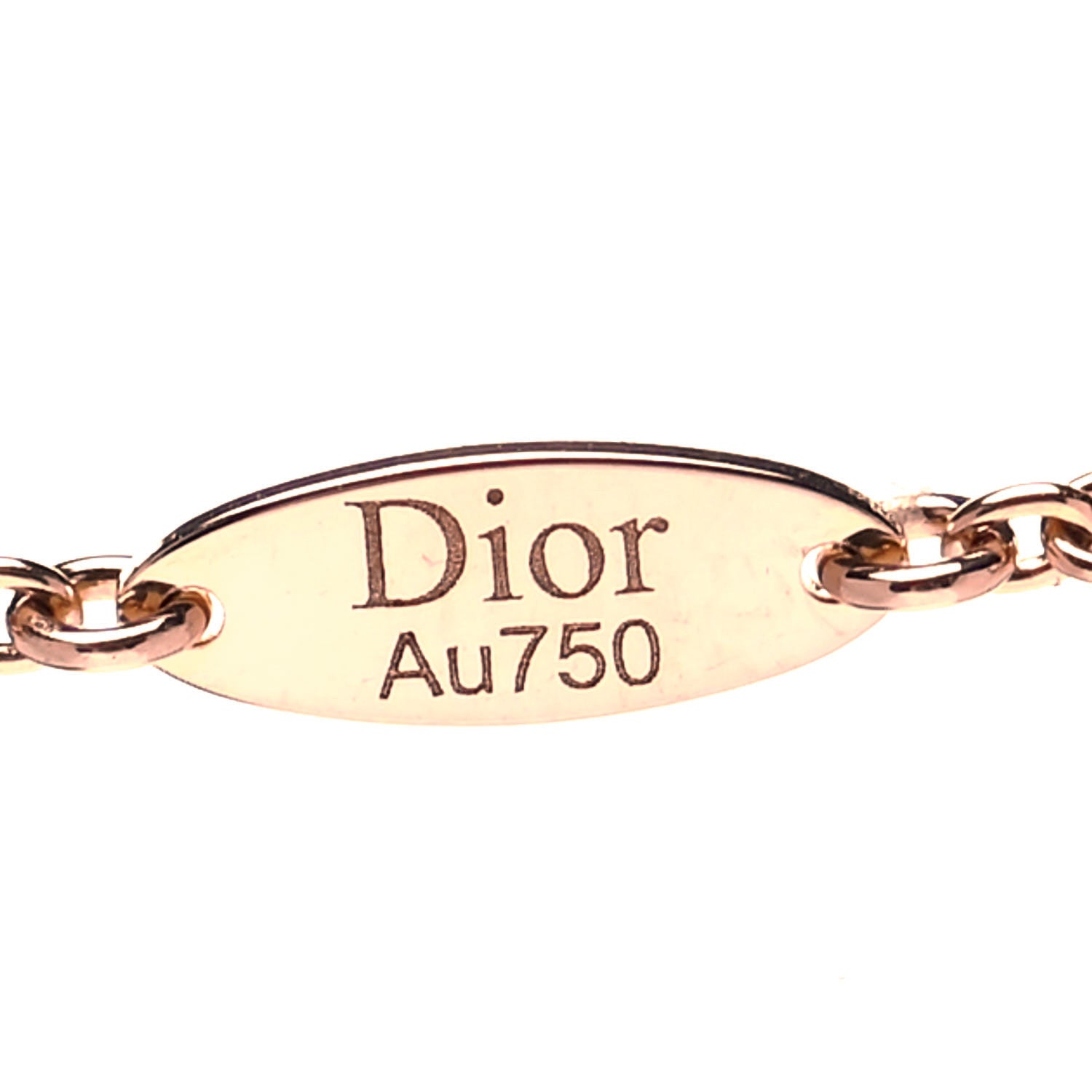 Christian Dior 18K Rose Gold Diamond Black Onyx Rose Des Vents Necklace 4 of 6