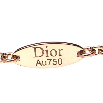 Christian Dior 18K Rose Gold Diamond Black Onyx Rose Des Vents Necklace 4 of 6