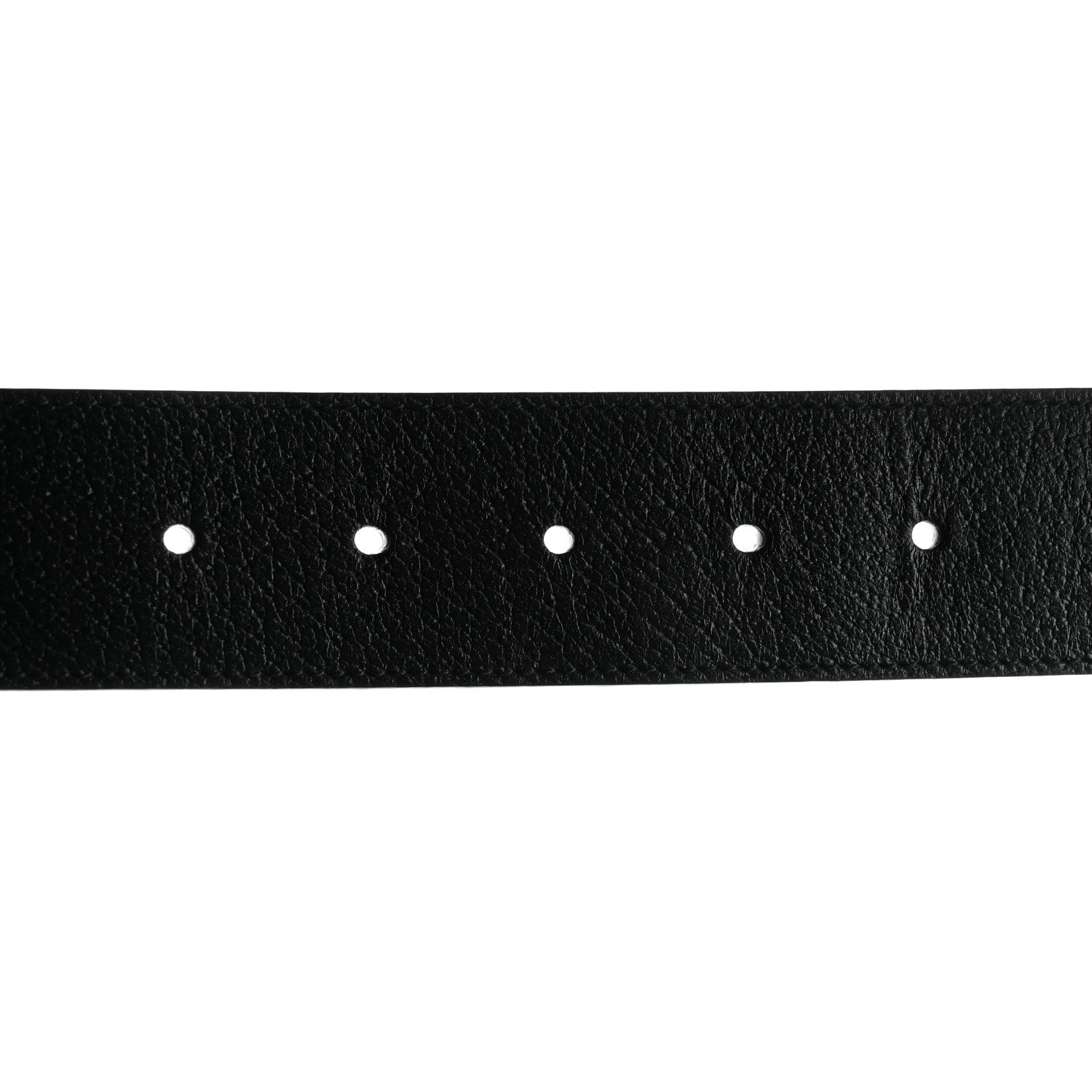 Gucci Textured Calfskin Double G 40mm Belt 80 32 Black 4 of 5
