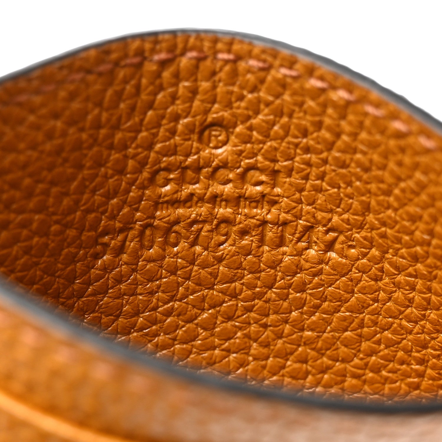 Gucci Grainy Calfskin Zumi Card Holder Sun Oil 6 of 7