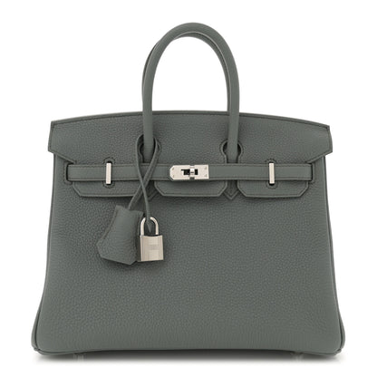 Hermes Togo Birkin 25 Vert Amande 1 of 11